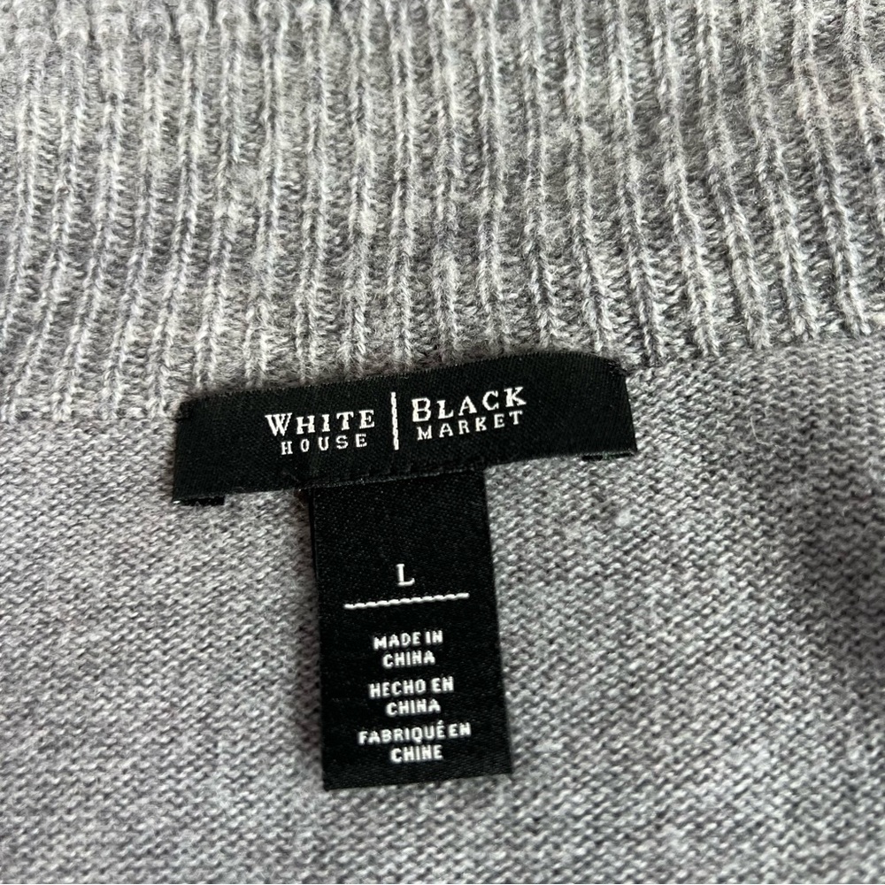WHBM Rib Ruffle Cardigan Large - Picture 6 of 8